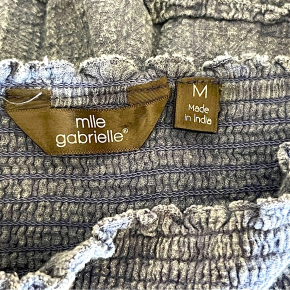 Mlle Gabrielle Denim Tube Midi-Dress Size Medium - Picture 5 of 8